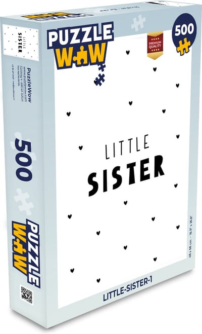 Puzzel Meisjes - Zusje - Little sister - Spreuken - Quotes - Legpuzzel - Puzzel 500 stukjes