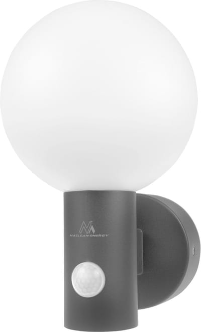 Maclean MCE515 - LED Buitenlamp met PIR Bewegingssensor - 15W - 4000K - IP65 - Grijs