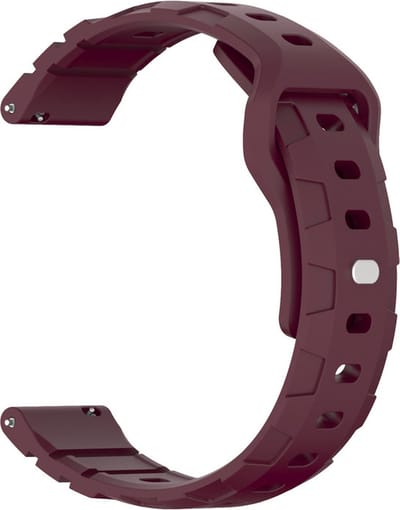 Siliconen bandje - geschikt voor Garmin Venu 2s / 3s / 4 (41mm) / Vivoactive 4s / Forerunner 255s / 265s - Huawei Watch GT 5 Pro - 42mm / GT 6 / GT 5 / GT 4 - 41mm - bordeauxrood