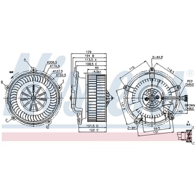 Binnenventilator NISSENS 87119