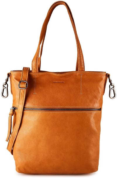 FREDsBRUDER Leren Schoudertas In My Pocket Tote Bag Toffee Amber Terracotta