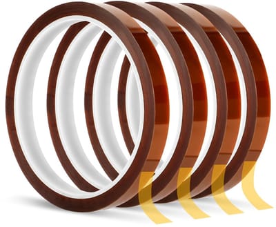 Dailygoods - Hoge Temperatuur Hittebestendige Tape - 10mm x 33m - Perfect voor Warmteoverdracht - Geen Resten - Hoogwaardige Materiaal - Geschikt...