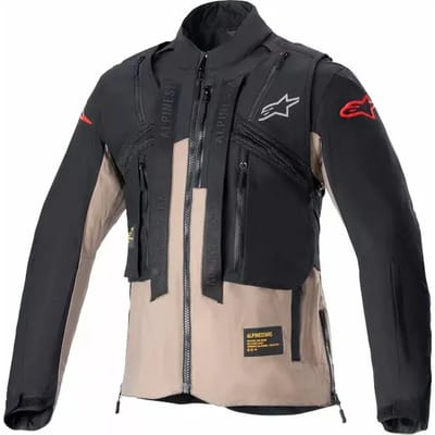Alpinestars Techdura Jas Zwart Falcon Bruin - Maat M - Jas
