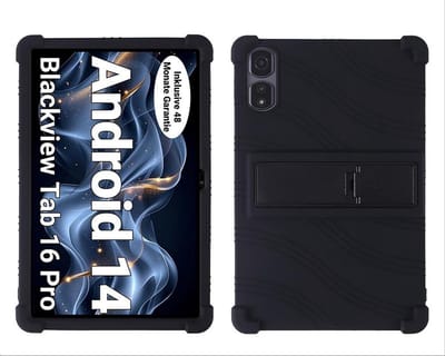 Allecto - Beschermhoes - Zachte TPU-siliconen - Sterke bescherming - Zwart - Compatibel met Blackview Tab 16 Pro 11 - Multifunctioneel - Geschikt v...