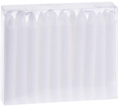 Kerstboomkaarsjes - 20 stuks - 10.5cm - Wit - Kerstboomversiering
