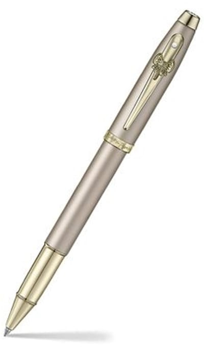 Rollerball Sheaffer 100 9377 EMILY IN PARIS Champagne Gold with champagne gold trims - bow shaped clip emblem