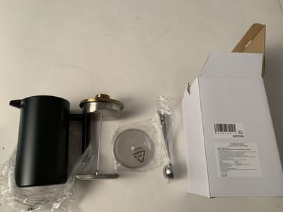French Press-koffiezetapparaat voor thuiskantoor 1000ml zwart