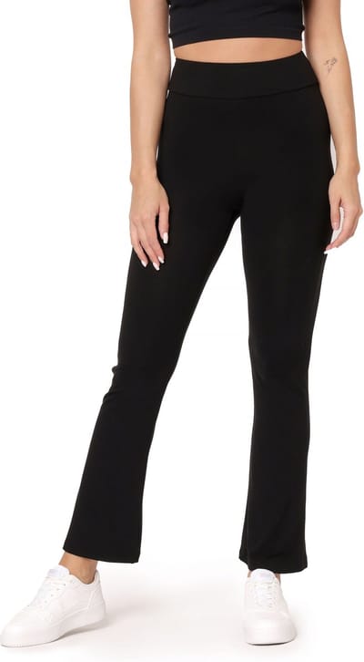 Bellivalini Dames Yogabroek - Sport - Vrijetijdsbroek - Lang - Viscose - Sportbroek - BLV-BLV50-277-YPF - Zwart - XS