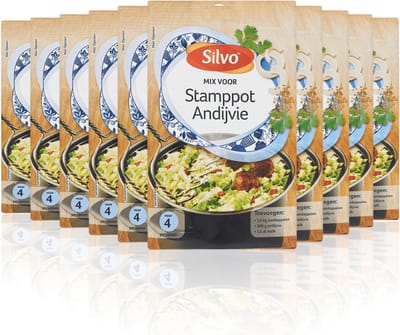 Silvo® | 10 x Mix Stamppot Andijvie 25 g | voordeelverpakking kruidenmix