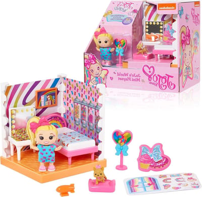 Mini Speelset - Verzamelpoppen Huis - Kinderen Spelen - Gedetailleerde Miniatuur - Mini Formaat - Roze