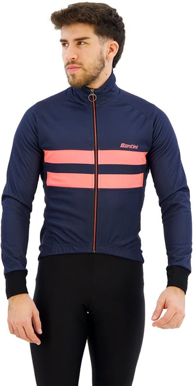 Santini Colore Halo Jas Blauw M Man