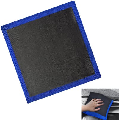 Kleidoek auto - Autowas Handdoek - Autoreiniging Handdoek - Clay bar - Clay towel - Klei Bar Handdoek - Autoreiniging - detailing doek - geperforeerde polijstdoek - reinigingsdoek - voor auto detailing, autoreiniging, ontsmetting - 30*30 cm - blauw