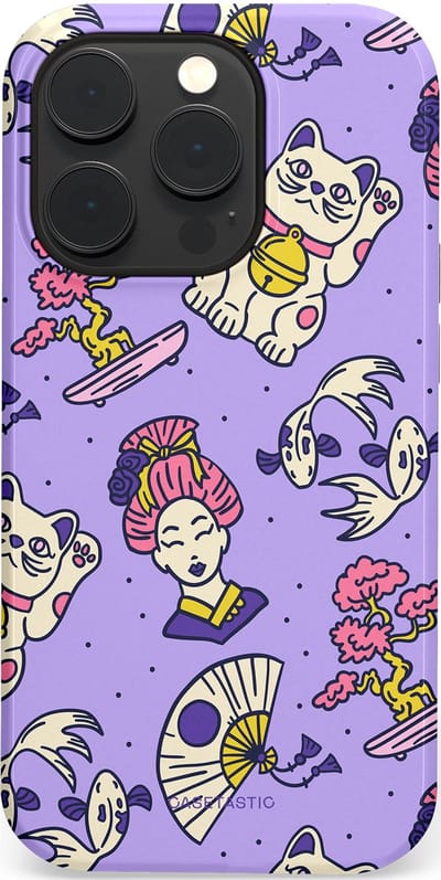 Casetastic Hoesje Geschikt voor Apple iPhone 14 Pro Magsafe - Stijlvolle Beschermende Duo-layer Case - Bonsai