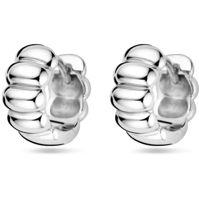 Zilver Gerhodineerd Klapoorringen 11,5 Mm 1339311