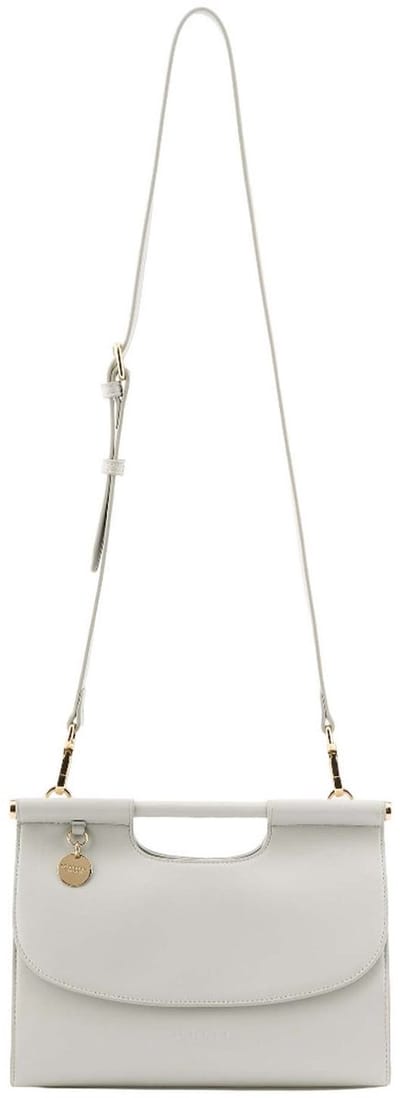 SEIDENFELT MANUFAKTUR handtas schoudertas Ryd Top Handle Bag Light Grey Lichtgrijs