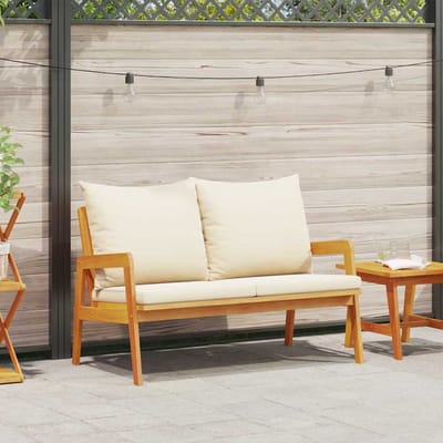 vidaXL - Tuinbank - Olie - Natuurlijk - 115 - x - 65 - x - 71 - cm - Massief - Acacia - Hout