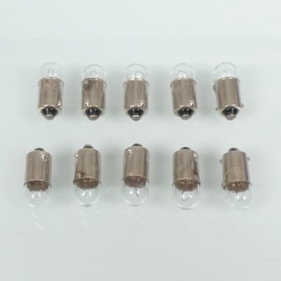 Ampoule 12V 4W culot type BA9s blanche Vicma pour auto moto scooter par 10 Neuf