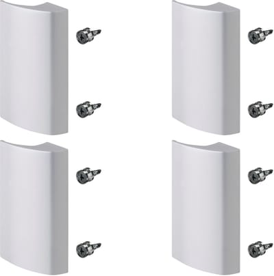 4 x SOTECH balkondeurgreep SEJA II geanodiseerd aluminium 85 x 40 x 20 mm deurgreep terrasdeurgreep