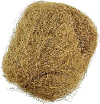 Kokosvezel Nestmateriaal - Natuurlijk Strooisel - Dierenverblijf Inrichten - Stofvrije Kokosvezel - 100 gram - Meerkleurig