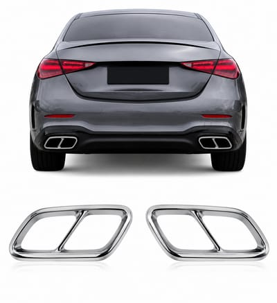 Uitlaatsierstukken Chrome geschikt voor Mercedes C-Klasse W206 2021+
