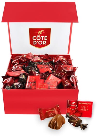 The best of Côte d'Or in luxe magneetdoos - Mini Bouchée, Mignonnette Melk & Chokotoff - 1800g