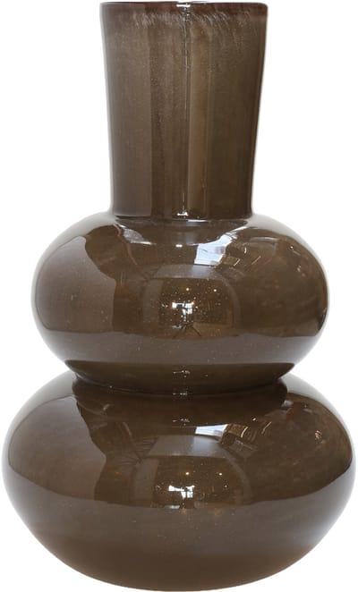Vaas Lindi Elite |Donker Bruin - Dark Brown | Dik Glas | Mondgeblazen glas | Ø22 x H36 cm
