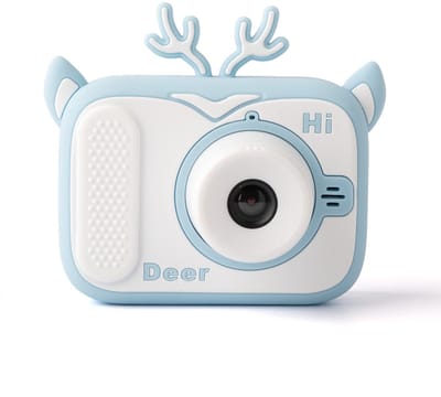 Rolipo X900 Hert Kindercamera Blauw - 20MP Dubbele HD Camera - 1080P Video - Filters & Spelletjes Herlaadbaar Valbestendig ABS Speelgoedcamera voor Kinderen 3‑12 Jaar, Educatief Cadeau