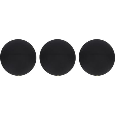 3pcs Balle de Squash Caoutchouc Élastique Balle de Squash Professionnelle pour Entraînement Pratique Compétition Yellow black
