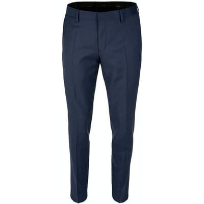 Roy Robson Broek Super 100's Fine Structure Donker Blauw / male