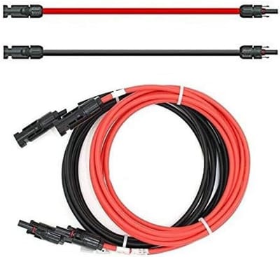 Verlengkabel Zonnepaneel met Stekker Rood/Zwart 6 mm² - Verschillende Lengtes Verkrijgbaar