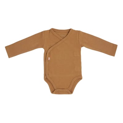 Baby's Only Rompertje lange mouw Pure - Caramel - 62 - 100% ecologisch katoen - GOTS