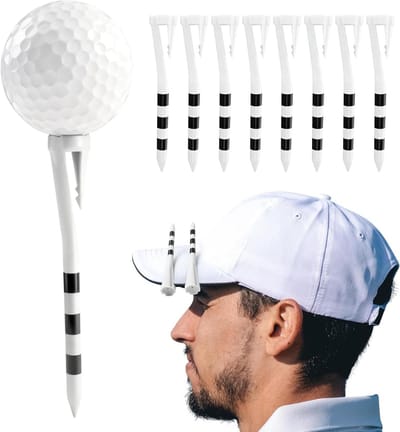 Golf Tees Hout - Bamboe Tees - Golfen Baanaccessoires - Sterk Duurzaam Biologisch afbreekbaar - 100 Stuks 83mm 70mm