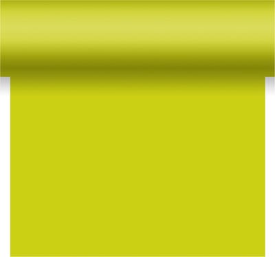 Duni tafelloper - 2x - papier - limegroen - 480 x 40 cm - Tafellopers