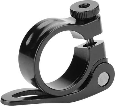 Snelle Aluminium Zadelklem voor Fietsen - Verstelbare Zadelbevestiging voor Mountainbike en Racefiets, 31.8 mm, Zwart
