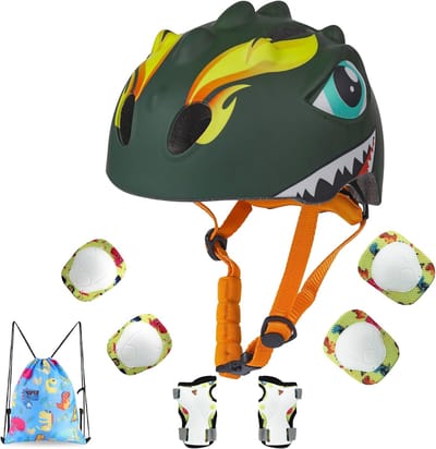 Kinderhelm Set met Complete Bescherming voor Fietsen en Skateboarden