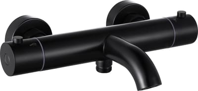 Thermostatische opbouw badkraan Mat zwart