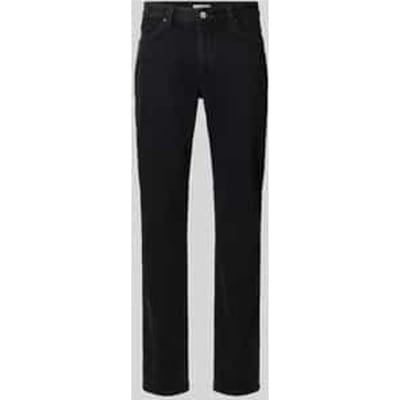 straight fit jeans van katoenmix