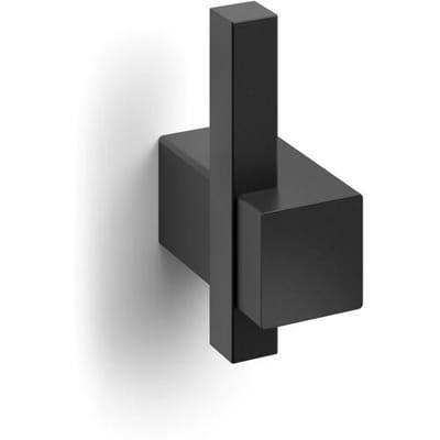 Zack Carvo Handdoekhaak - 7x5cm - enkel - zwart