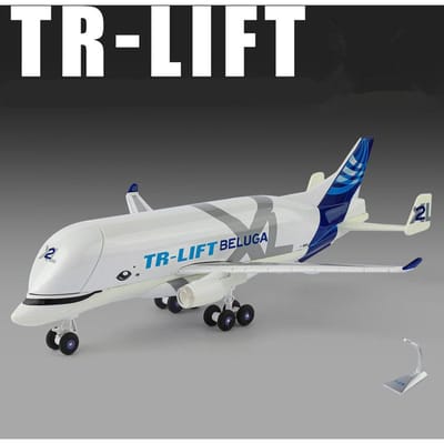 1:72 Airbus Beluga A300-600St Legering Groot Super Transportvliegtuig Diecast Passagiers Civiel Vliegtuig Model Geluid Licht Decoratie gray