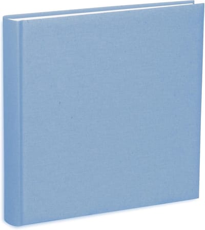 Fotoalbum Katoen - Plakboek Album - Herinneringen Bewaren - Zijdepapier Pagina's - 31 x 31 cm - Lichtblauw