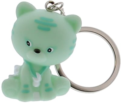 Sleutelhanger kat "Kitty" mint, 10 stuks