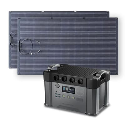ALLPOWERS Zonnegeneratorset 2400W (S2000 Pro + SF200 200W flexibel zonnepaneel) - S2000 Pro+2PCS SF200 200W zonnepaneel
