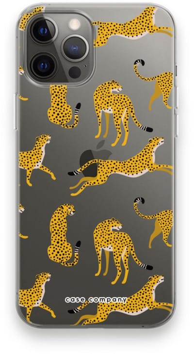 Case Company® - Hoesje geschikt voor iPhone 12 Pro Max hoesje - Luipaard - Soft Cover Telefoonhoesje - Bescherming aan alle Kanten en Schermrand