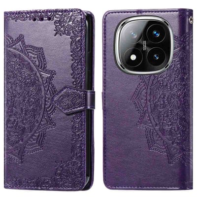 imoshion Hoesje - Geschikt voor Xiaomi Poco X7 - Mandala Bookcase - Paars