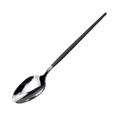 Set Lepels Amefa Soprano Zwart Metaal Roestvrij staal Koffie 12 Stuks