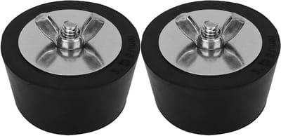 Set van 2 Rubber Winterpluggen voor Zwembad en Spa - Uitbreidingspluggen voor Terugvoerpijpen en Winterisolatie