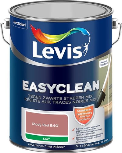 Levis - Easyclean Tegen Zwarte Strepen Mix - Shady Red B40 - Mengverf - 5 L
