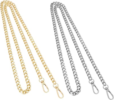 Metalen ketting 120 cm voor schouderriem, portemonnee en tas - DIY accessoires voor tassen maken