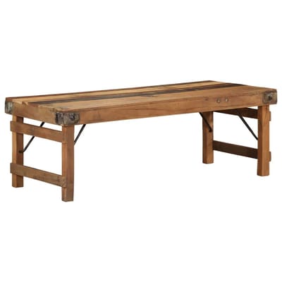 vidaXL - Salontafel - Bruin - 110 - x - 55 - x - 40 - cm - Massief - Gerecycleerd - Hout