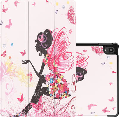 Hoes - Geschikt voor Lenovo Tab P11 - Dun & Stevig - Trifold Bookcase - Hard Cover - Hardcover Book Case - Tablet Hoesje - Elfje